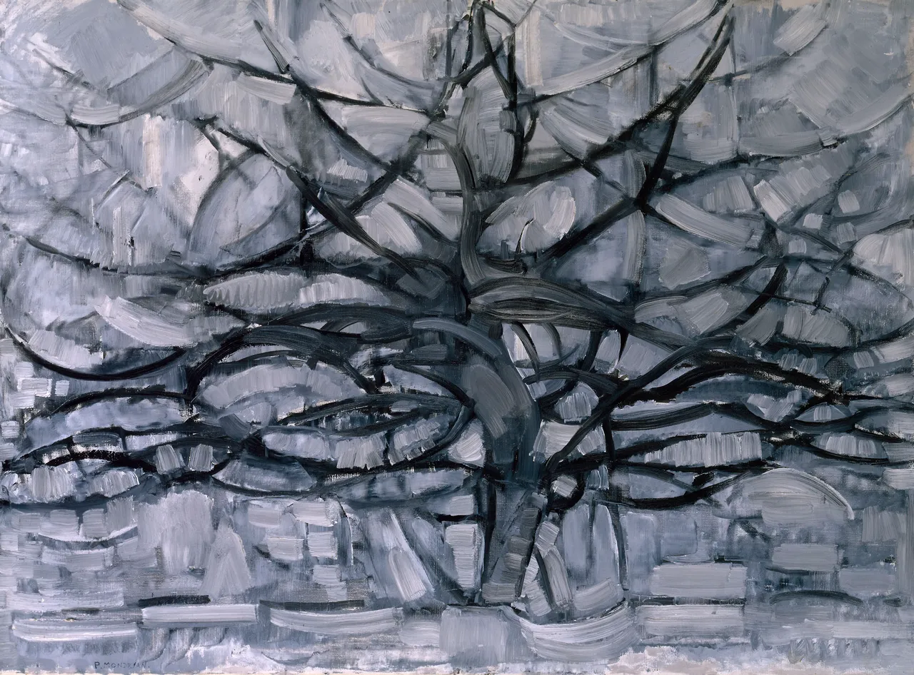 Gray Tree by Piet Mondrian
